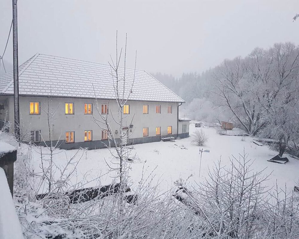 Die Edermühle im Winter